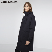 JACK JONES 杰克琼斯 219321547 男士连帽防水派克中长风衣