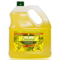 加拿大原装进口非转基因食用油 理岚Leeland低芥酸菜籽油 芥花籽油3L *2件