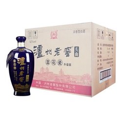 LUZHOULAOJIAO 泸州老窖 蓝花瓷 头曲 浓香型 白酒   52度 1000ml*6瓶