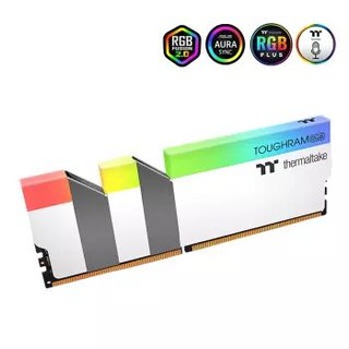 Tt（Thermaltake）ToughRam RGB DDR4 3200 16GB(8Gx2)套装 白色台式机内存灯条（ 电竞/软件控制/联动主板）