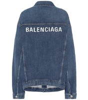 BALENCIAGA 巴黎世家 logo 印花 牛仔夹克