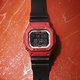 CASIO 卡西欧 手表男限量小方块防水防震运动户外时尚潮红腕表5610