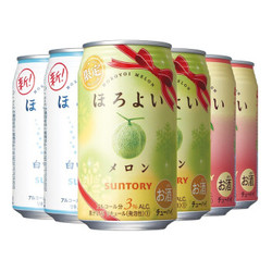 和乐怡（HOROYOI） 三得利 日本进口 预调酒 鸡尾酒 果酒 白桃蜜瓜乳饮料350ml*6罐 *5件