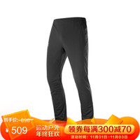 萨洛蒙（Salomon） 男款 户外贴合舒适防风保暖徒步长裤 AGILE WARM PANT 黑色 403794 M