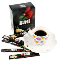 法国进口撒蒂sati 咖啡 意式浓缩Espresso速溶黑咖啡粉25条盒装（1.8g/条） *6件