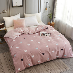 纯棉单件被套全棉被套单件田园花卉条纹格子全棉单人被罩