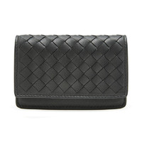 BOTTEGA VENETA 葆蝶家 133945 V001U 1000 男士黑色羊皮零钱包