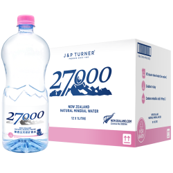 新西兰进口27000母婴儿水1L*12瓶 高端天然矿泉水宝宝饮用水低钠 1L*12瓶 *3件