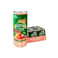 88VIP：双十一：2件8折 法国进口Perrier巴黎水桃子&樱桃味含气低糖饮料整箱250ML*24罐*2件