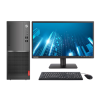 Lenovo 联想 扬天 M7200d 19.5英寸 商用台式机 黑色 (锐龙R5-2400G、核芯显卡、8GB、256GB SSD、风冷)