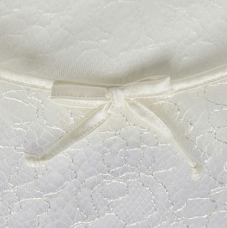 LA PERLA 女士莫代尔蕾丝刺绣短款连衣睡裙CFI0017460 白色S