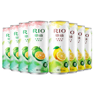 RIO 锐澳 微醺果茶新趣鸡尾酒套装330ml*8罐（两口味）