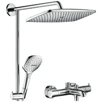 hansgrohe 汉斯格雅 飞雨系列 26777007 淋浴花洒组合 方形