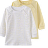 YEEHOO 英氏 浪漫星辰系列 婴儿套头和尚服两件装 183B0348 白色+黄色 80cm