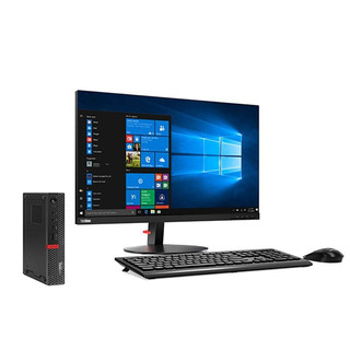 Lenovo 联想 ThinkCentre M720Q 商用台式机 黑色 (酷睿i5-10500T、核芯显卡、4GB、128GB SSD、风冷)