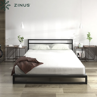 ZINUS 际诺思 北欧简约现代光阴铁艺床 150*200cm