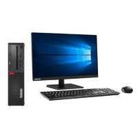 Lenovo 联想 ThinkCentre M720s 8代酷睿版 21.5英寸 商用台式机 黑色(酷睿i3-8100、核芯显卡、8GB、128GB SSD+1TB HDD、风冷)