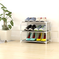 多层简易鞋架家用多功能防尘带布罩组装收纳鞋柜4/5/6/8/10层 特惠三层无布罩小鞋架