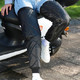  迪圣 摩托车护膝保暖防寒护腿男女通用加绒加厚骑行护膝保暖防寒 70cm防水加长 （130-190斤）　