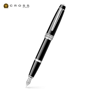 高仕（CROSS）钢笔 BAILY佰利系列书法练字墨水笔 高端轻奢礼品馈赠 黑色 AT0456-7MS