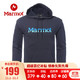 marmot/土拨鼠20秋冬运动柔软休闲印花logo圆领带帽套头卫衣男户外 北极蓝2975（51351） M 欧码偏大