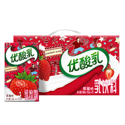 伊利优酸乳 草莓味酸牛奶 250ml*24盒 *4件