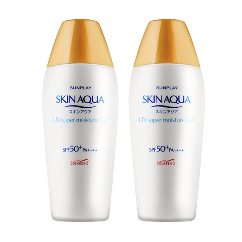 mentholatum曼秀雷敦新碧双重保湿水感防晒露spf50pa80g2件装