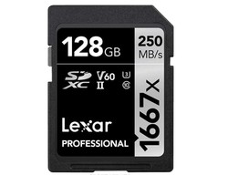 Lexar 雷克沙 1667x 128GB SDXC UHS-II 存儲卡