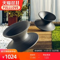 陀螺椅不倒翁360度旋转Spun Chair玻璃钢商场户外休闲网红INS座椅