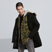 Levi's 李维斯 27673-0009 男士宽松休闲毛绒连帽羽绒服