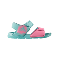 adidas 阿迪达斯 ALTASWIM 小童游泳凉鞋 BA9286 绿色/粉色 34