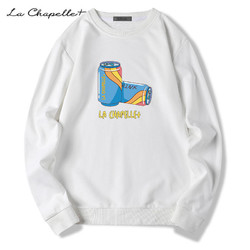 百亿补贴：La Chapelle 拉夏贝尔 男士印花加绒卫衣