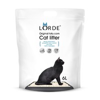 LORDE里兜豆腐猫砂 2.6kg/6L装 快速结团无粉尘 除臭可冲厕所 *2件