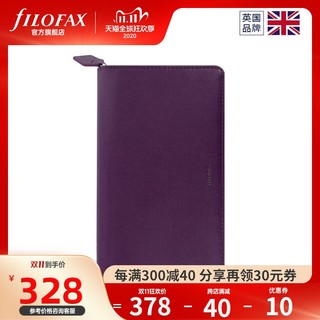 英国进口 filofax  Pennybridge Compact zip 2021日程本笔记本记事本活页本 手包拉链包卡包