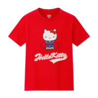 UNIQLO 优衣库 (UT) SANRIO 女童印花T恤 432276 珊瑚红色 130cm