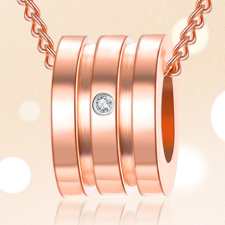 商品zocai 佐卡伊珠宝 转运珠系列 c00213 女士小蛮腰钻石项链 0.