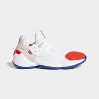 adidas 阿迪达斯 Harden Vol. 4 男士篮球鞋 FV5598 亮白/罂粟红/学院蓝 42