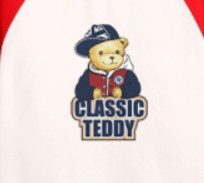 CLASSIC TEDDY 精典泰迪 儿童长袖纯棉T恤 棒球帽子熊款 大红 80cm