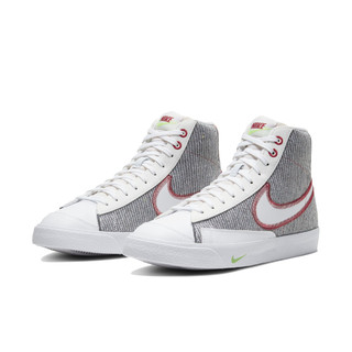 NIKE 耐克  Nike Blazer Mid '77 男士运动板鞋 CW5838-022 灰色/白色/运动红/电子绿