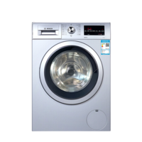 PLUS会员：BOSCH 博世 静效系列 XQG100-WAP242682W 滚筒洗衣机 10kg 银色