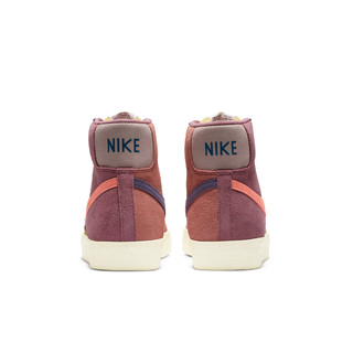 NIKE 耐克 Blazer Mid '77 VNTG WE Suede 男士休闲运动鞋 DC9179-664 沙漠浆果红色/深藏青/黄粉 42