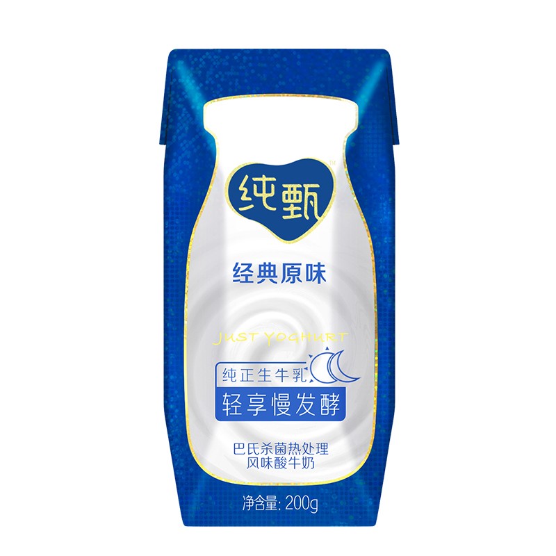 纯甄风味酸牛奶 经典原味 200ml*12盒                 所属分类:酸奶