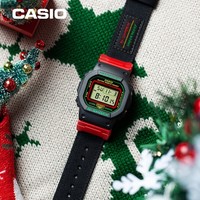 CASIO 卡西欧 G-SHOCK DW-5600THC-1 冬日圣诞 男士运动手表
