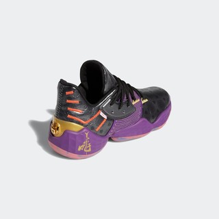 adidas 阿迪达斯 Harden Vol. 4 男士篮球鞋 FW3884 黑/荣耀紫/金/红荧光