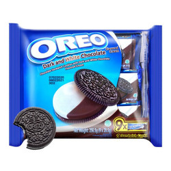 OREO  奥利奥   夹心饼干 黑白巧克力味     256g *10件