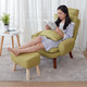 日式单人沙发椅 6单可调节 哺乳妈妈椅子 送脚蹬抱枕