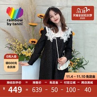 rainbow by tanni2020早秋新品复古文艺洋气蕾丝连衣裙RJ31DR901A