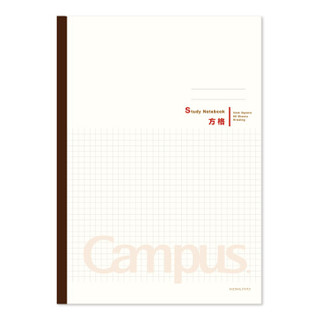 国誉（KOKUYO）Campus方格学习本笔记本 B5/60页 5mm方格 奶白 1本装WCN-CNB1638 *14件