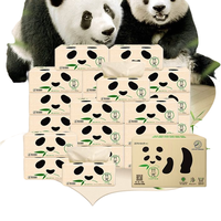 心相印 ZDT6100 本色竹浆无香抽纸 3层*100抽*24包