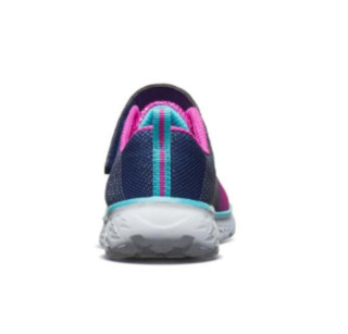 SKECHERS 斯凯奇 女小童透气防滑学步鞋 81354N 海军蓝色/粉红色/NVPK  22